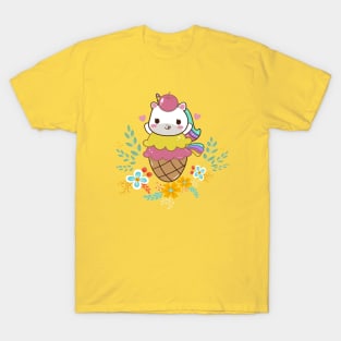 Cute Ice Cream Unicorn T-Shirt